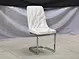 modern yellow fabric dining chair