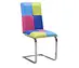black chair dining leather