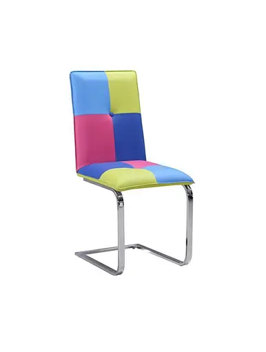 black chair dining leather