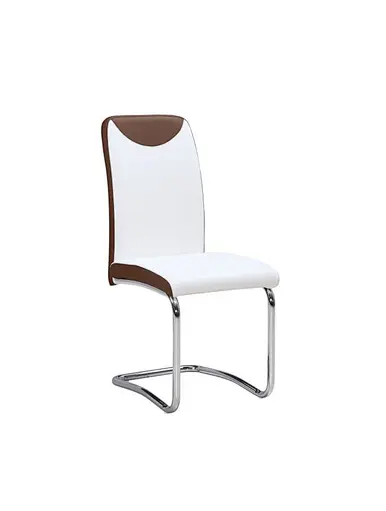 brown leather dining chair