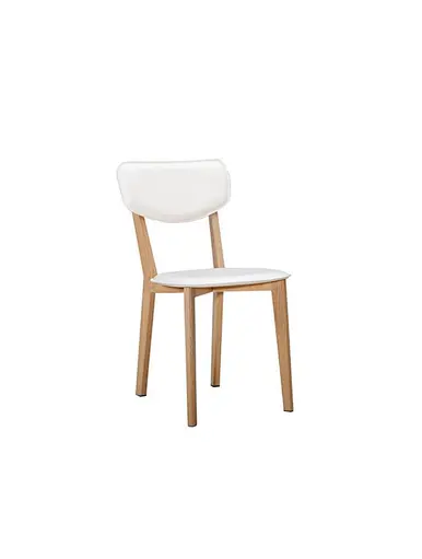 brown leather dining chair