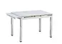 dining table with metal