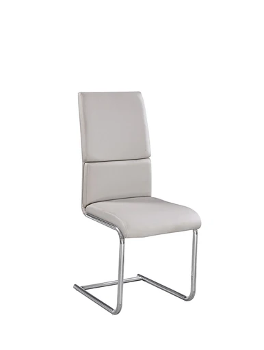 leather metal dining chair