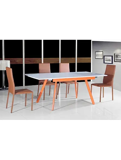 dining table with metal