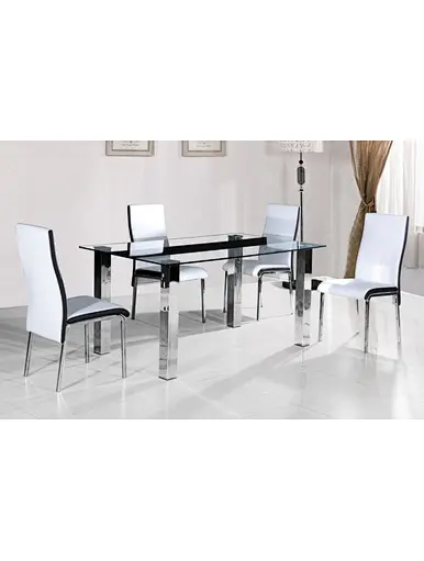 tempered glass dining table