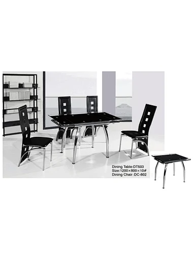 rectangular table with metal legs