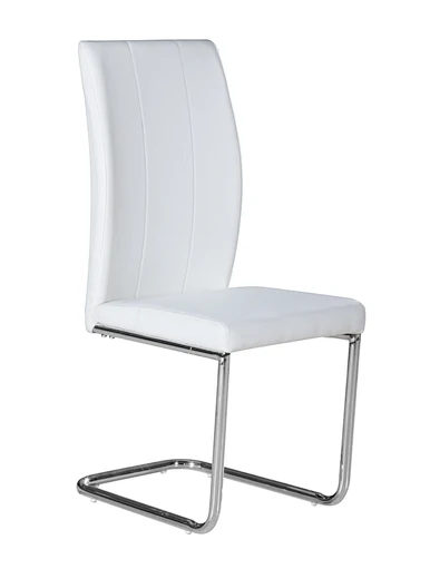 metal leather dining chair