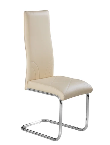 metal and leather dining chair
