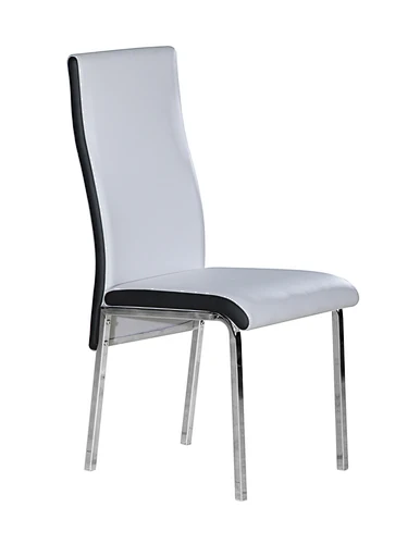 brown faux leather dining chairs