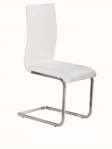 dining chair white leather