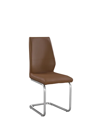metal leather dining chair