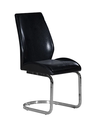 metal leather dining chair
