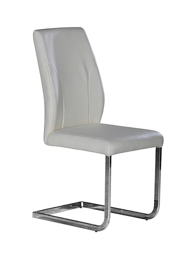 leather metal dining chair