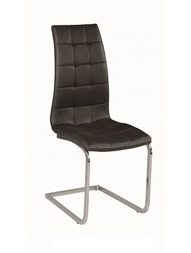 dining chair metal leather