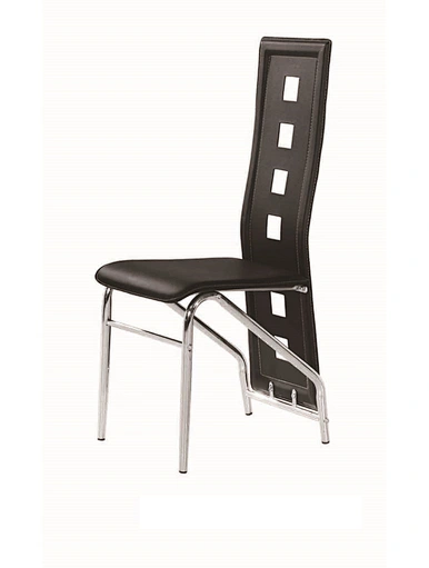 metal leather dining chair