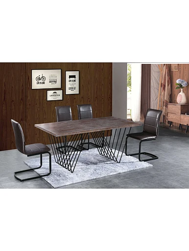 mdf veneer dining table