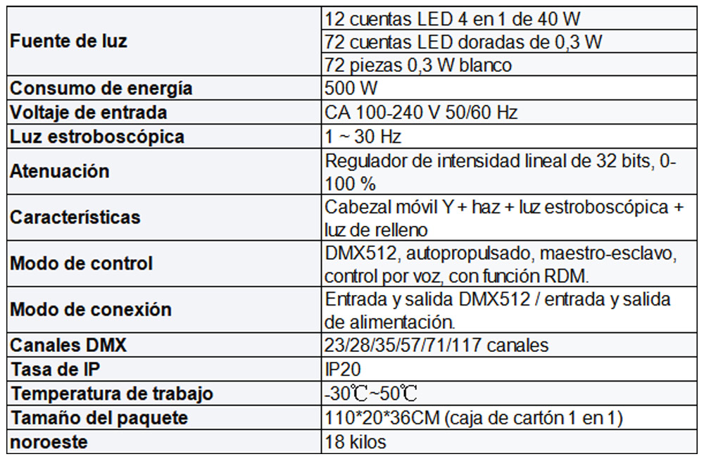 barra de luz estroboscópica