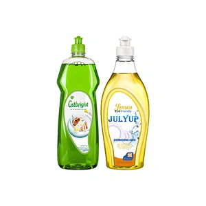 Detergente líquido para lavavajillas de baja irritación de la piel OEM utilizado para lavar a mano vasos platos cubiertos utensilios de cocina