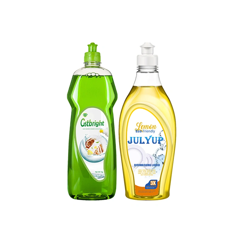 Detergente líquido para lavavajillas de baja irritación de la piel OEM utilizado para lavar a mano vasos platos cubiertos utensilios de cocina