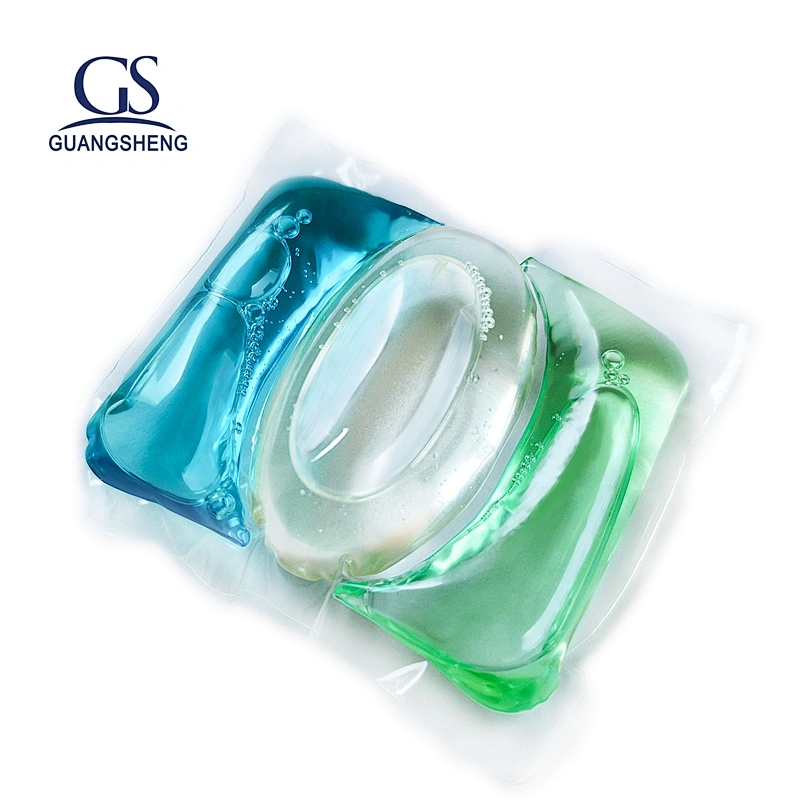La ropa que se lava de la forma del color de encargo se lava concentrada vainas del detergente para ropa del eco de las cápsulas