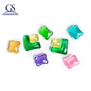 Laundry detergent gel ball capsules pod for washing clothes in bulk package