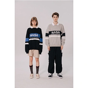 Autumn clothing women vintage polo pullover hoodie no pocket custom men grey pullover color block hoodie