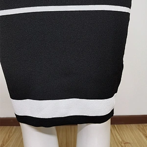 Autumn And Winter New Popular Long Sleeve Knit Casual Plaid Dress
