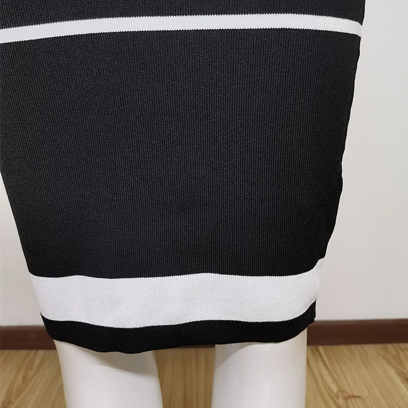 Autumn And Winter New Popular Long Sleeve Knit Casual Plaid Dress