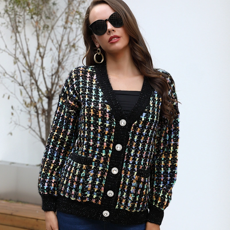 women sweater cardigan thick winter clothes ladies casual lady fancy knitwear sweater