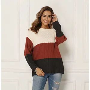 Women winter fashion clothing leisure knitwear loose casual sweater