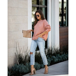 Round neck clothes new fashionable women plus size casual bottoming knitted long sleeve top oversized sweater 2021 sale