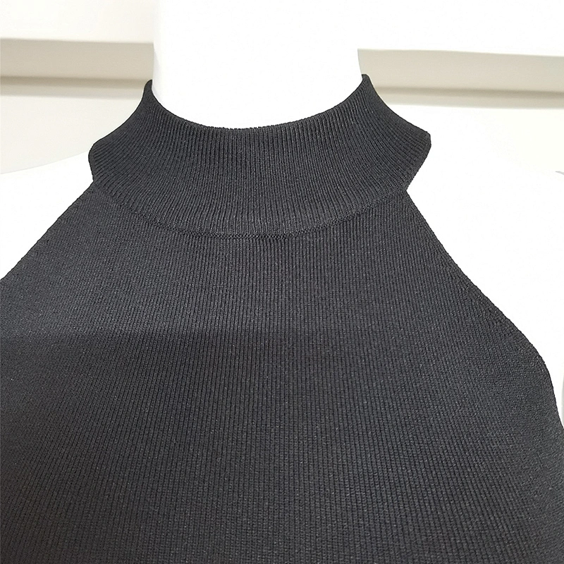 Autumn And Winter New Popular Long Sleeve Knit Casual Plaid Dress