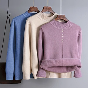 turtleneck pullover girl knitted sweater tops fashionable free size women black basic sweaters
