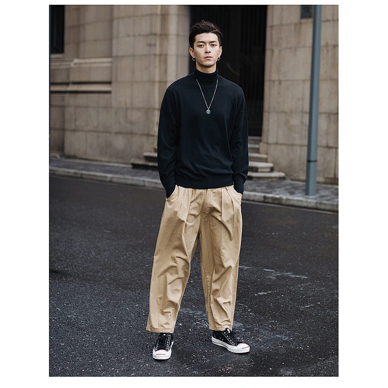 Manufacturer man disigner clothes pullover knitwear sweaters for winter oem men turtleneck sweater