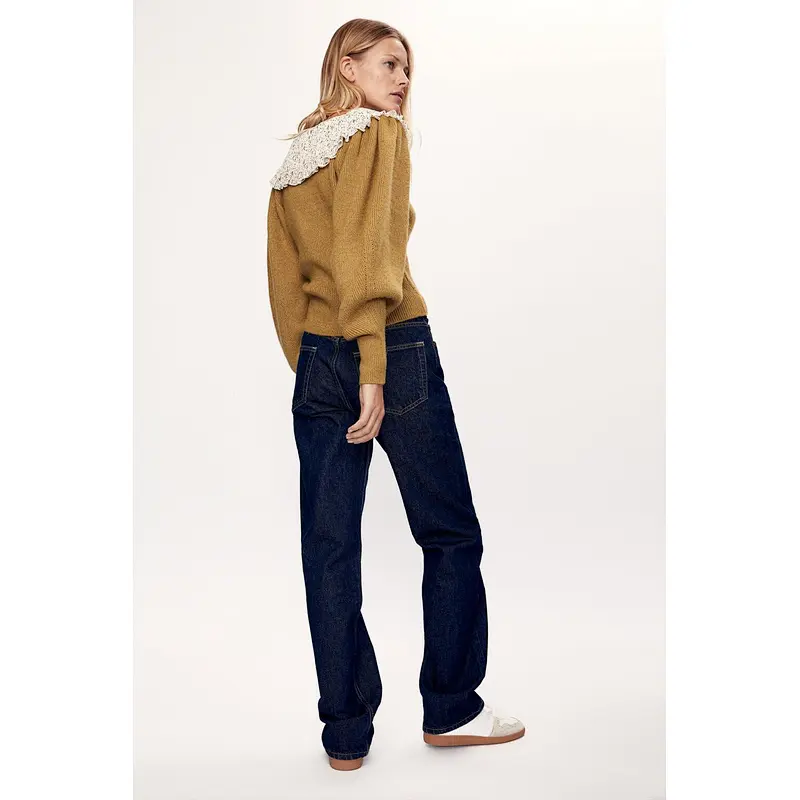 Patchwork Ruffled knit crop sexy woman sweater women casual fashion new turtle neck knitted sweater