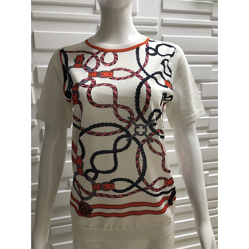 Short-Sleeved Summer Sweater Women Hot Clothing Casual Knitwear