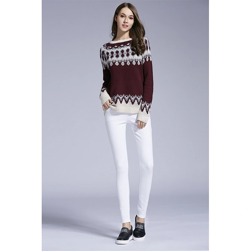 Women fashion clothes Christmas knitwear casual sweater