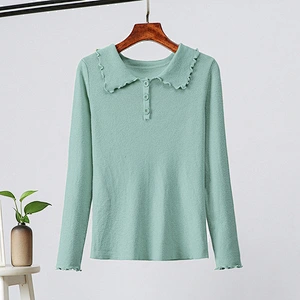 Fresh knit top slim bottoming shirt casual fashion women fall sweaters