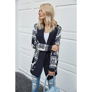 Autumn jacket women Christmas clothes deer pattern knitted cardigan sweaters