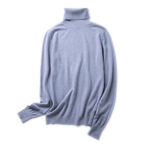 2020 New-Coming Autumn Winter Solid Turn-Down Collar Pullovers Female Thick Turtleneck Knitted High Street Women Sweater