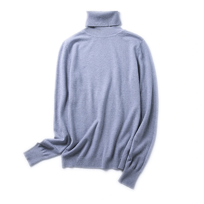 2020 New-Coming Autumn Winter Solid Turn-Down Collar Pullovers Female Thick Turtleneck Knitted High Street Women Sweater