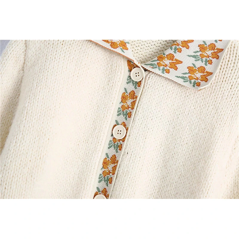 cardigan spring cute sweaters for women Patchwork Cropped printed workout sweaters