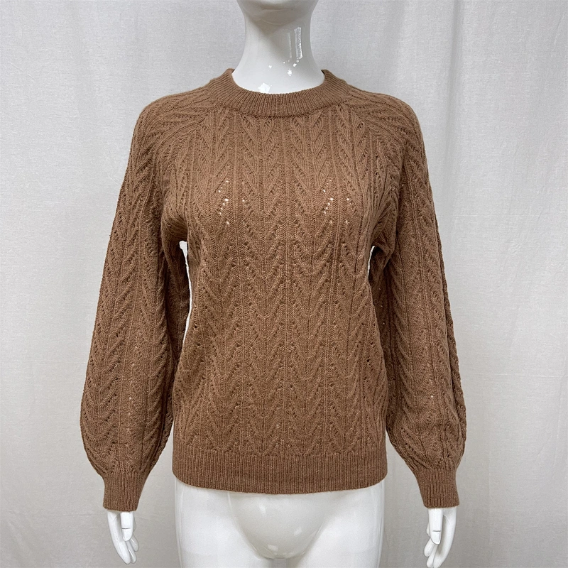 Winter hollow fashion knitted women's sweater