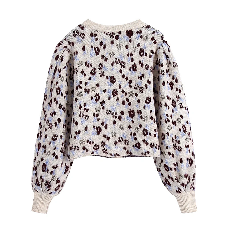 Jacquard Cropped Knitted womens crop Cardigan Sweater luxury gg wrap women sweaters