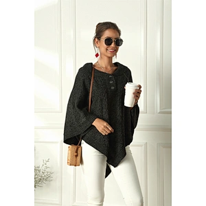 Large size cape shawl cloak irregular loose sweater coat women knitwear