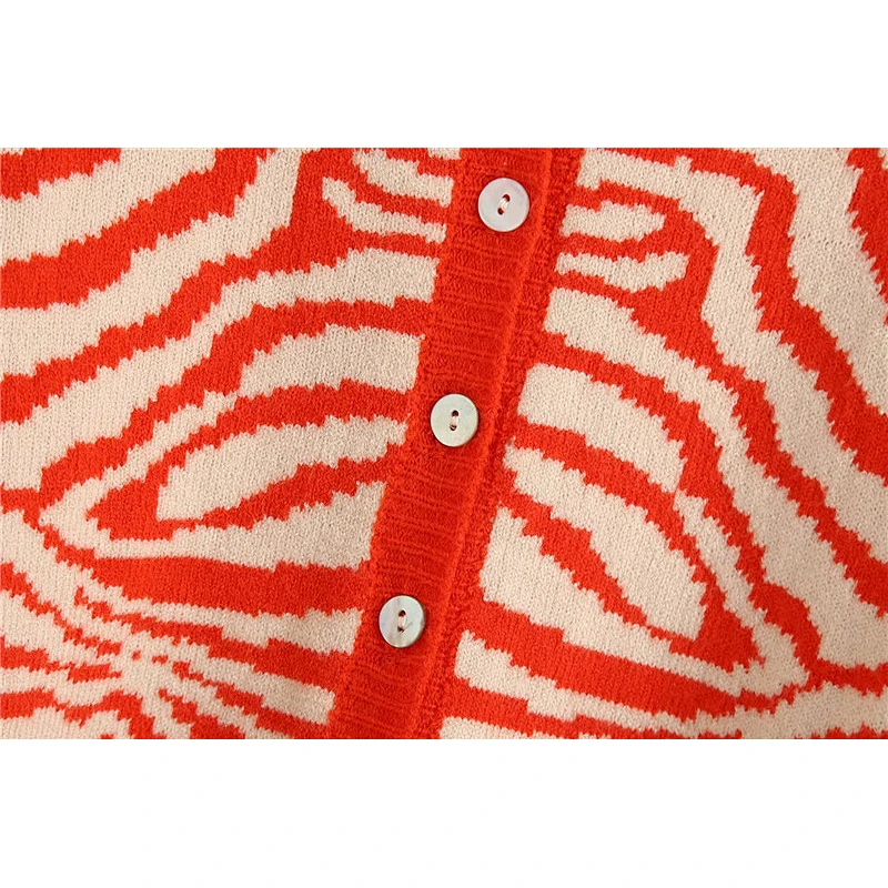 Fashion Animal Print Loose  kimono cardigan women sexy v neck cardigan sweater for women