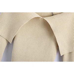 Fashion Fall Fitted Women Knitted Sweaters Female V Neck Pullovers Tops