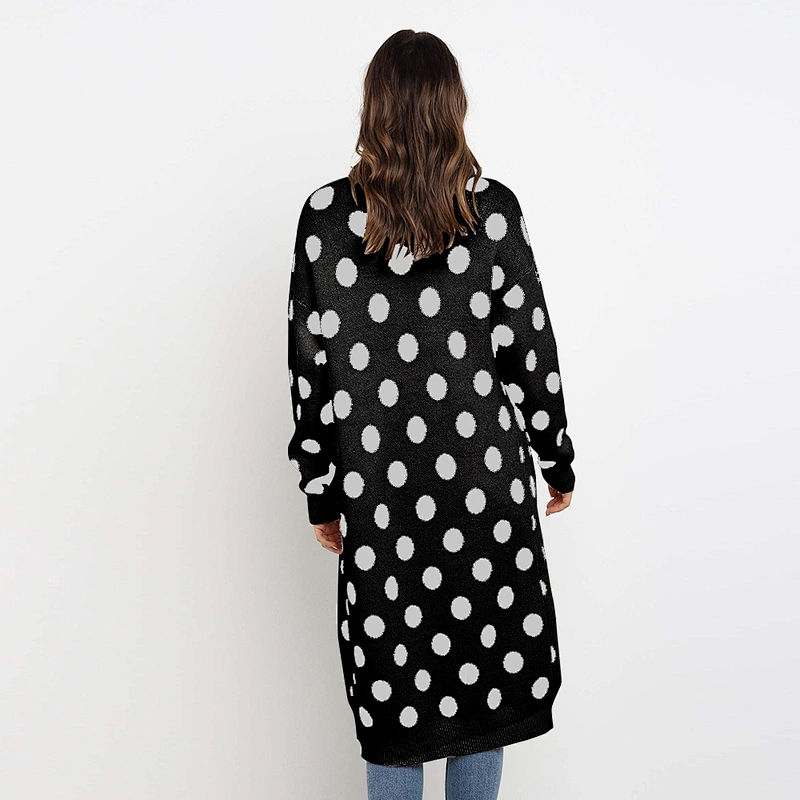 Polka Dot long cardigan fashion clothes women sweater