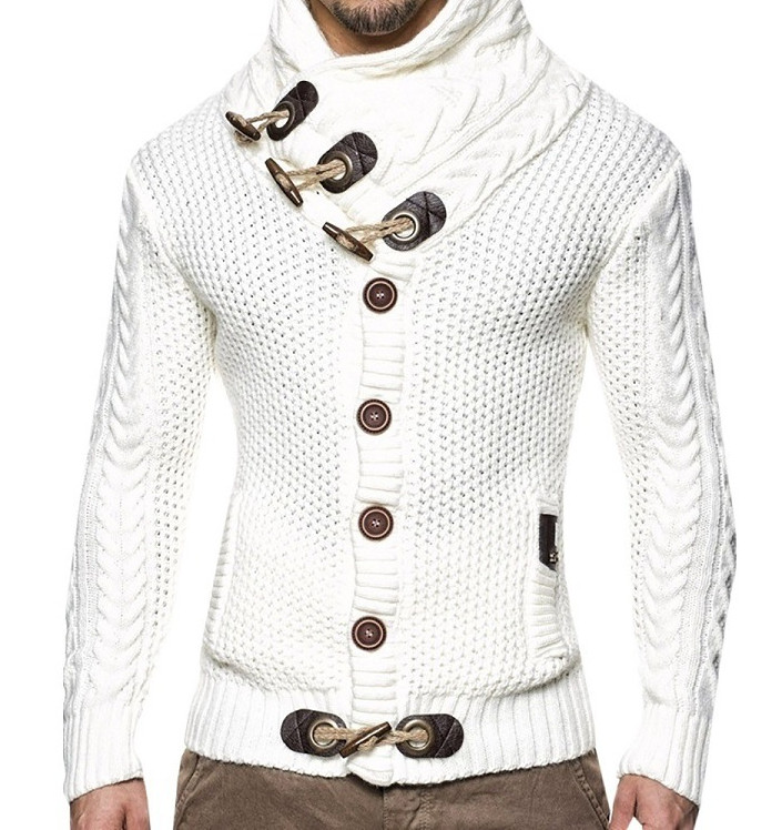 Mens Clothing Fashion Knitted Wear Button Cardigan
