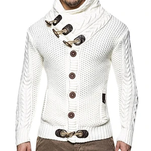 Mens Clothing Fashion Knitted Wear Button Cardigan